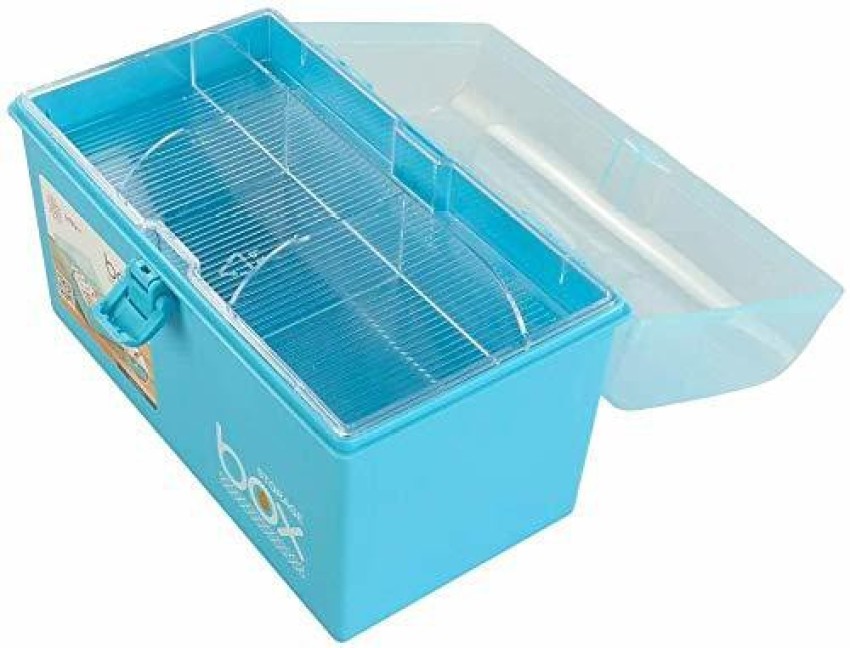 Plastic Storage Box With Removable Tray, Multipurpose Organizer And Storage  Case For Art Craft And Cosmetic