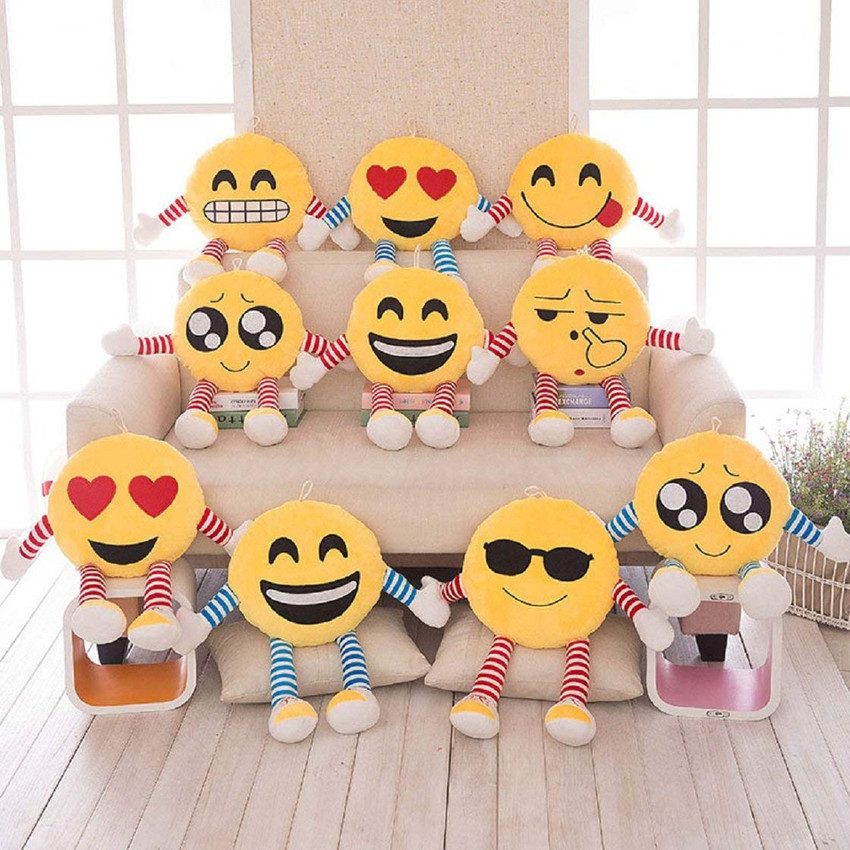 CLICK4DEAL Long Soft Lovable hugable Cute Giant Life Size Teddy Bear Emoji Pillow Cool Emoji 12 cm Long Soft Lovable hugable Cute Giant Life Size Teddy Bear Emoji Pillow Cool
