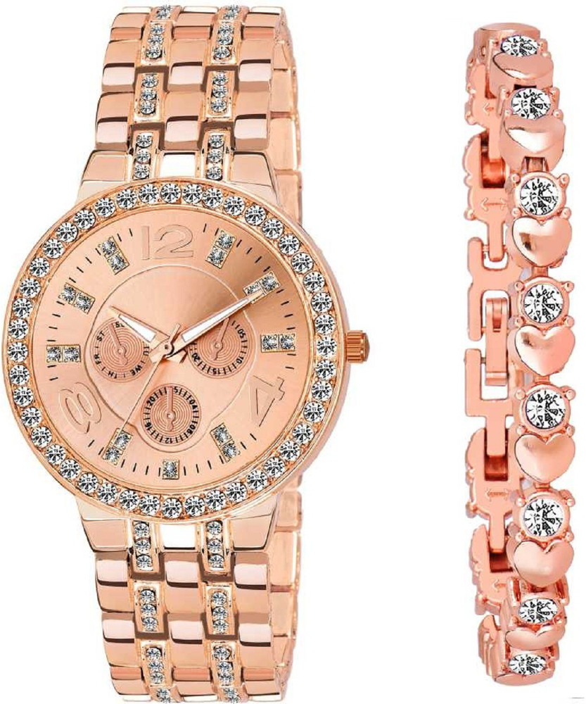Razyloo Plane Analog Watch For Girls Buy Razyloo Plane Analog Watch For Girls FK New Rose Gold Combo Premium Design Original Online at Best Prices in India Flipkart