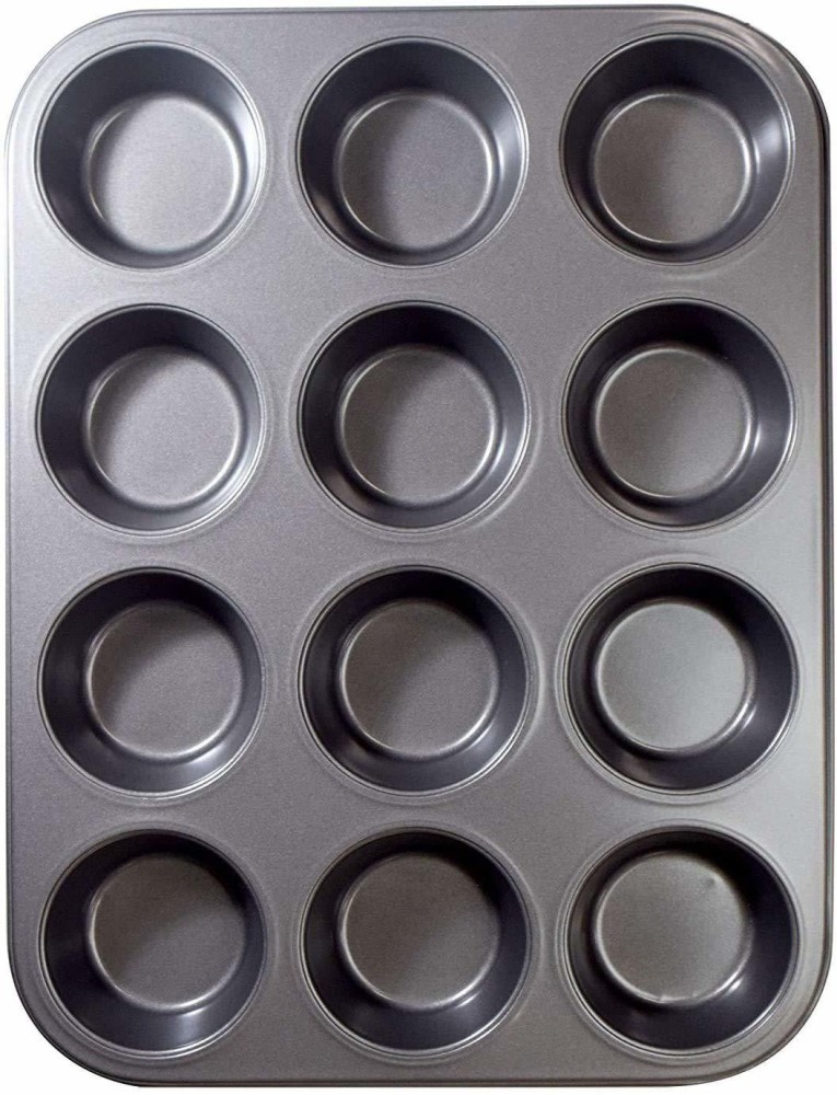 12cup Muffin Pan Cupcake Pan - Carbon Steel Pan for Muffin and