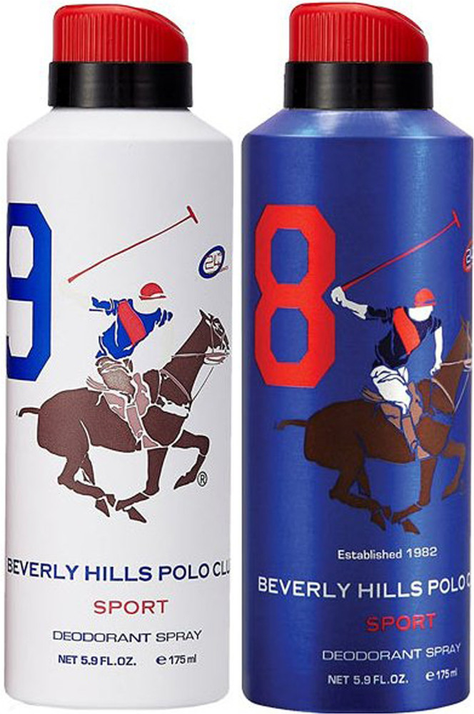BEVERLY HILLS POLO CLUB One No. 9 and One No. 8 Deodorant Spray For Men Price in India Buy BEVERLY HILLS POLO CLUB One No. 9 and One No. 8 Deodorant Spray For Men Online In India Reviews Ratings Flipk...