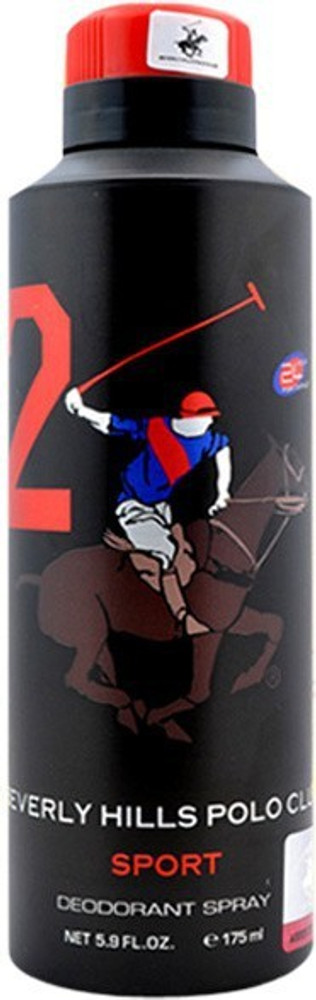 U.S. POLO ASSN. Beverly Hills Polo Club Black Deodorant Spray