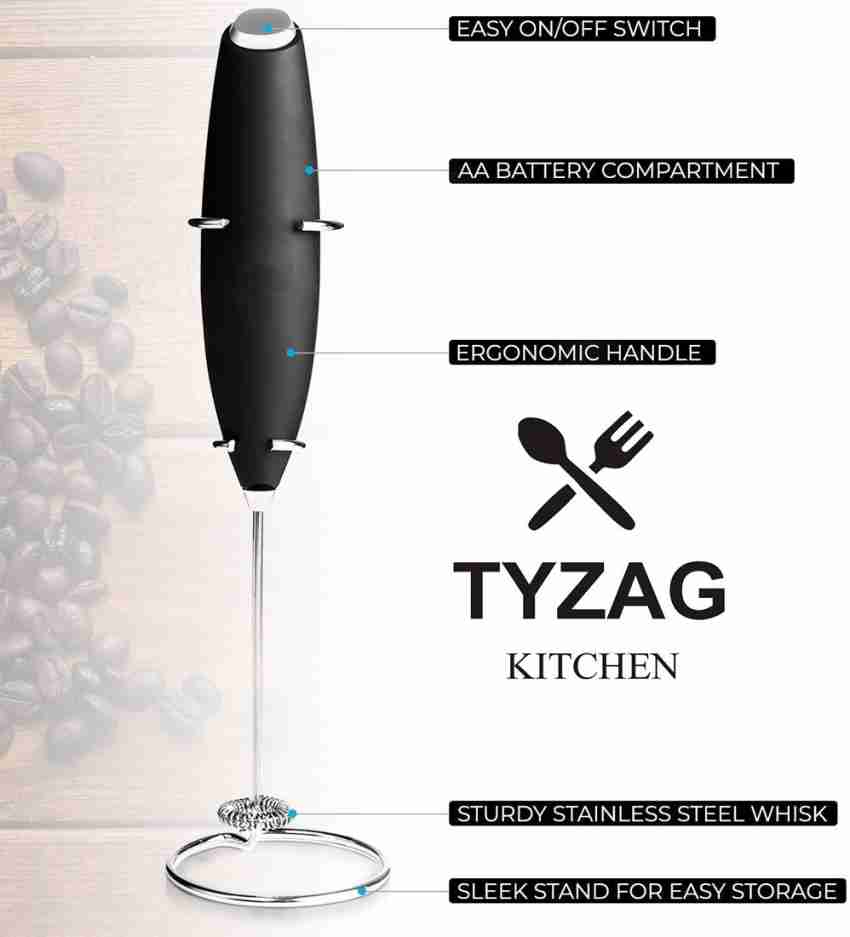 Hot Sale Milk Frother Handheld Battery Operated Electric Whisk For Coffee,  Lattes, Egg Beater,Cappuccino, Hot Chocolate, Sleek Drink Mixer