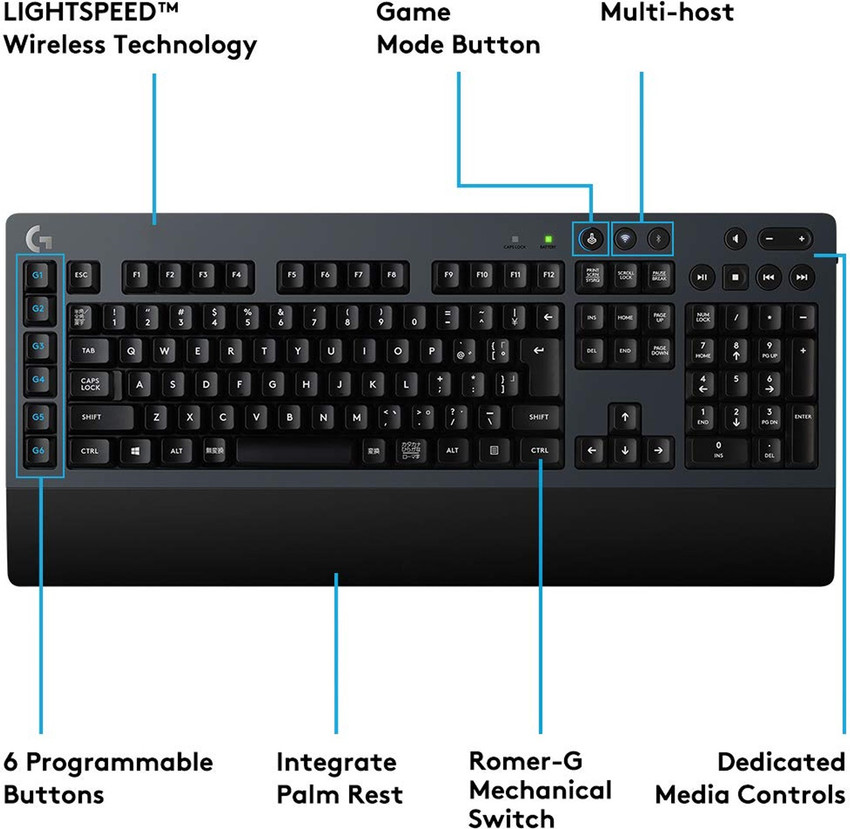 Logitech g613 qwerty español online