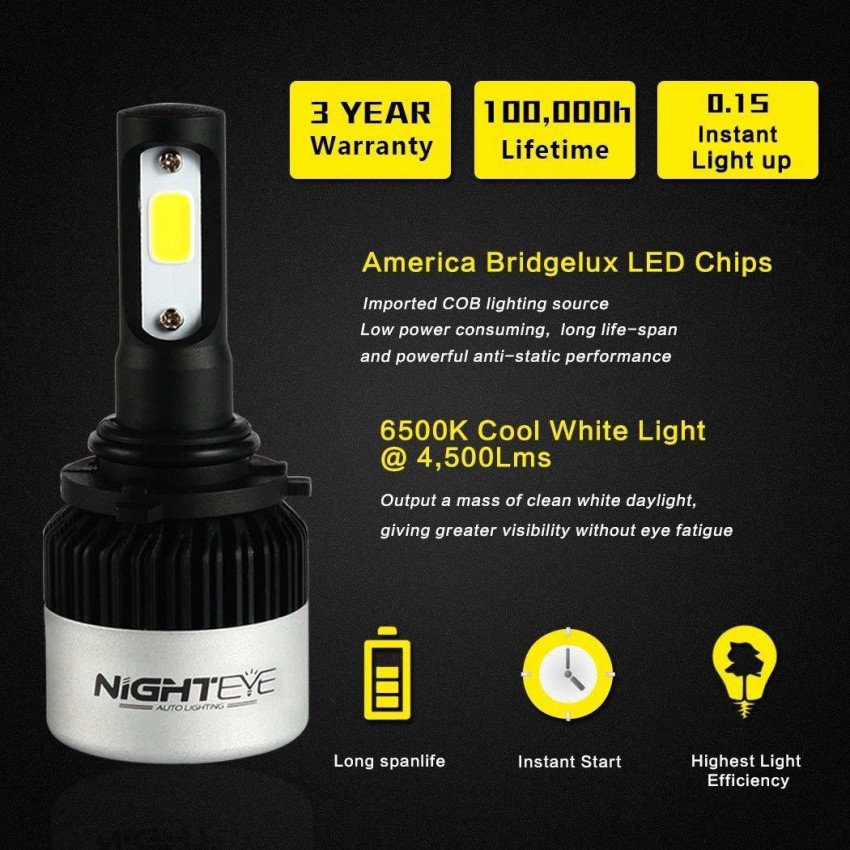 Sigmatech car headlight/night eye-T Headlight Car LED (12 V, 72 W