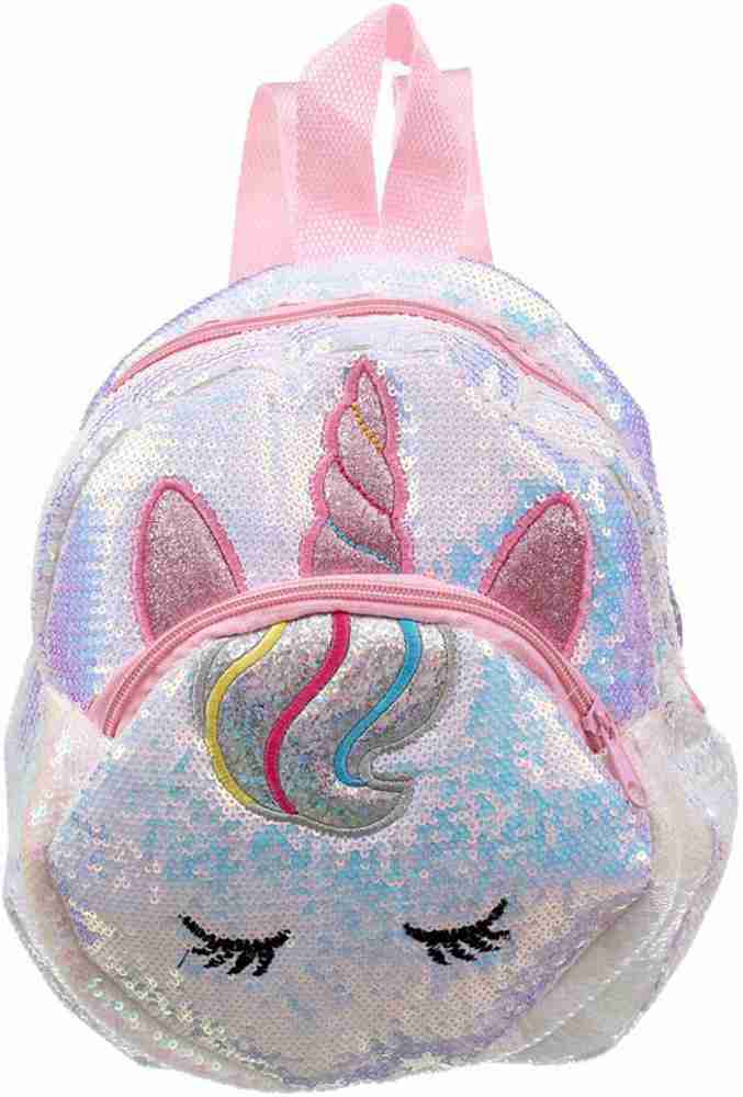 Nia Creations Unicorn Sequins glitter Kids travel Bag Cartoon