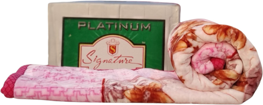 Signature Floral Single Mink Blanket for Heavy Winter Buy