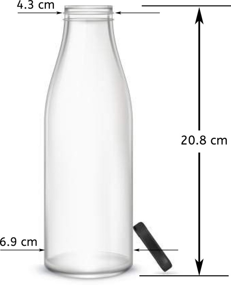 Buy 500ml Glass Milk Bottles, Pack of 12, Air tight lids. Ideal