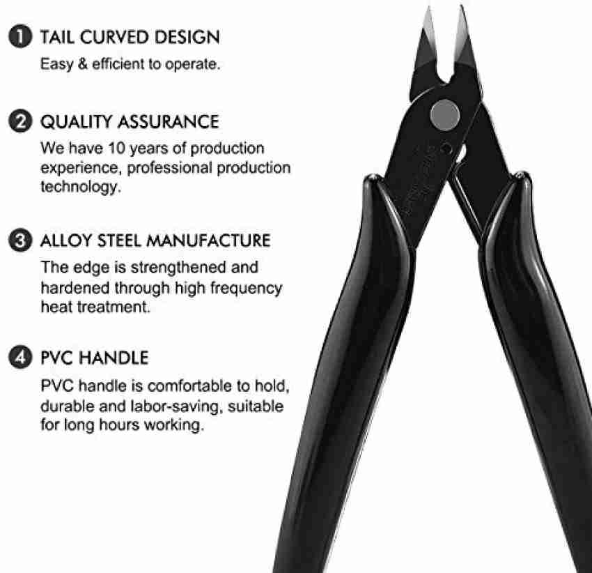 New Wire Cutters Electrical Cable Cutting Pliers Diagonal Snips Flush  Industrial Pliers The Tail Spring Design