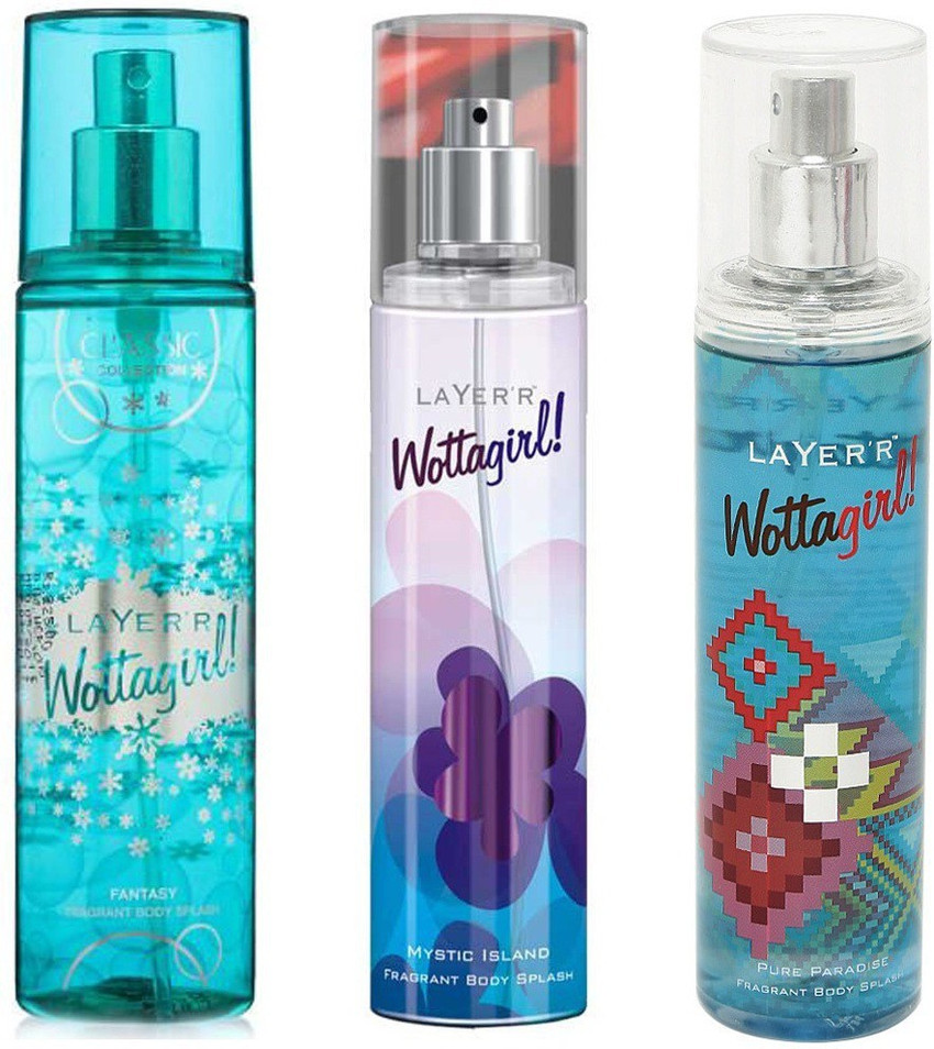 LAYER R WOTTAGIRL PURE PARADISE FRAGRANT BODY SPLASH WOTTAGIRL