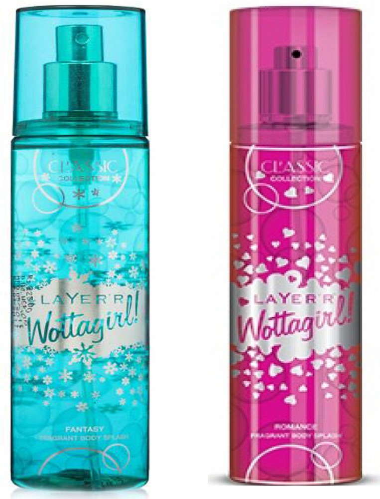 LAYER R WOTTAGIRL ROMANCE FRAGRANT BODY SPLASH WOTTAGIRL FANTASY FRAGRANT BODY SPLASH Deodorant Spray For Women