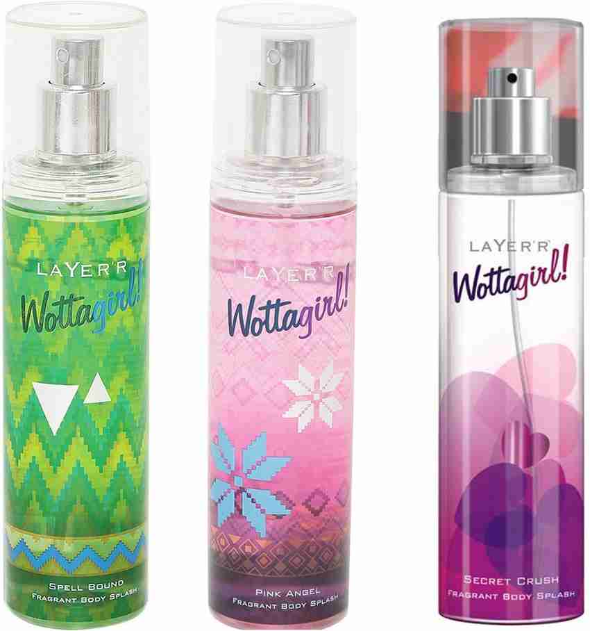 LAYER R WOTTAGIRL SECRET CRUSH FRAGRANT BODY SPLASH WOTTAGIRL