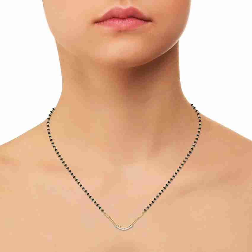 PC Jeweller The Deleena 18kt Diamond Yellow Gold Mangalsutra