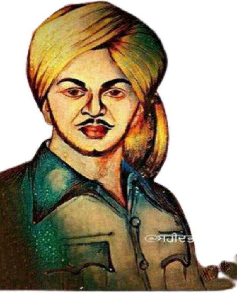 Buy Bhagat singh beautiful sketch Online @ ₹199 from ShopClues
