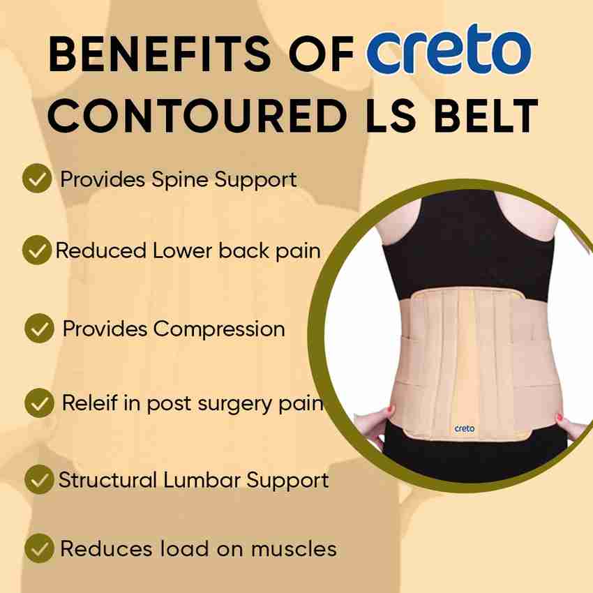 CRETO lumbo Sacral L.S Belt Corset Back Pain Belt Abdominal Belt Buy CRETO lumbo Sacral L.S Belt Corset Back Pain Belt Abdominal Belt Online at Best Prices in India Fitness