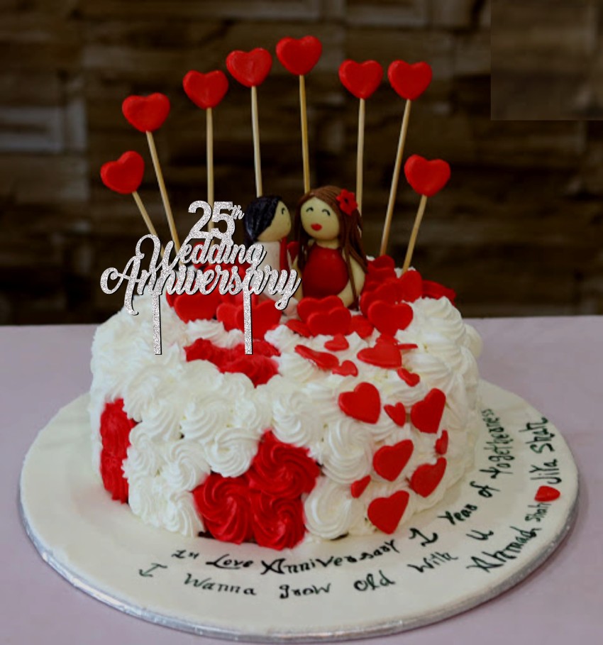 Update 139+ 25th marriage anniversary cake best - in.eteachers