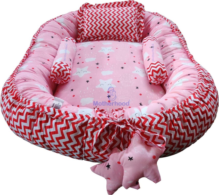 Motherhood Baby Nest Bed with 3 pc Baby Pillow Luxury Baby