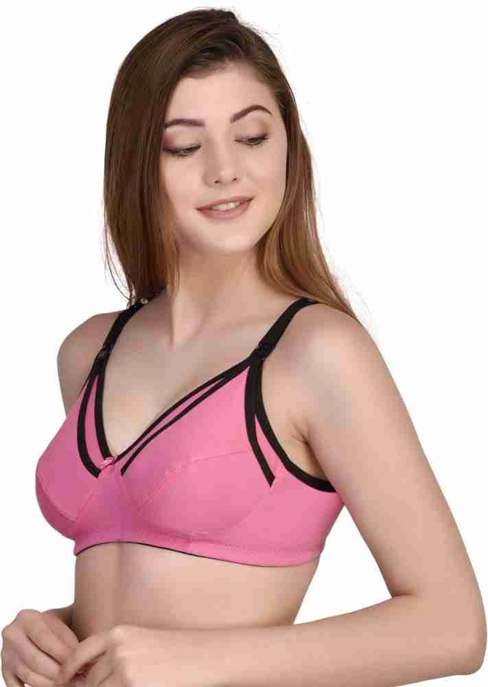 Desiprime B Cup Poly Cotton Feeding Bra Set of 2 Women Maternity