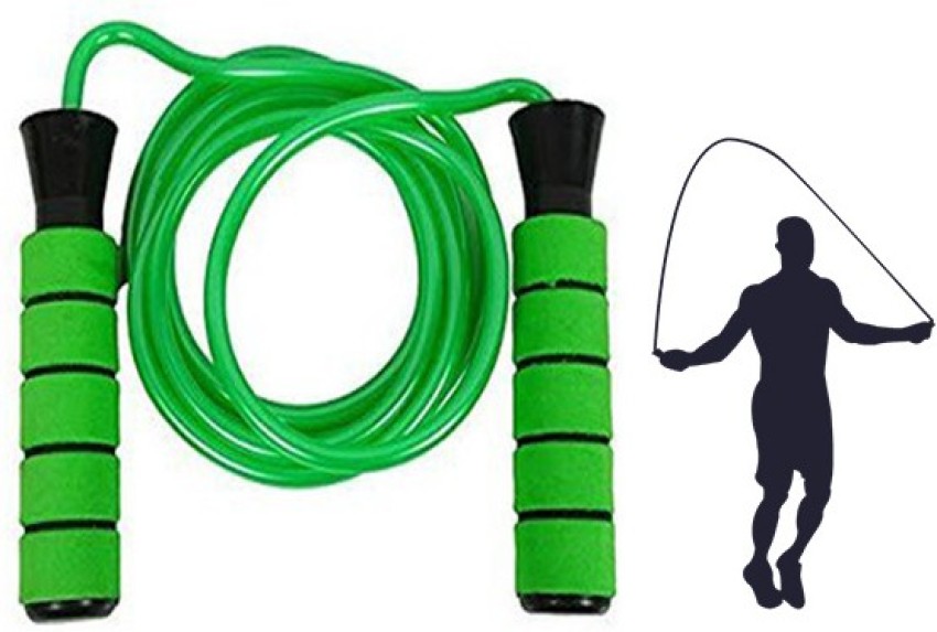 Fitness background. Equipment for gym and home. Jump rope