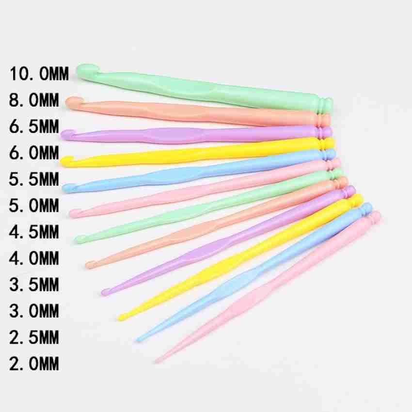 Xeekart 12 Pack Crochet Hook Set Crochet Needles for Crocheting 12 Mixed  Size Plastic Ergonomic Knitting Needles Crochet Kit for Beginners Knitting  Needles for Yarn Craft (12PCS/2-10MM/Colored) Hand Sewing Needle Price in  India - Buy Xeekart 12