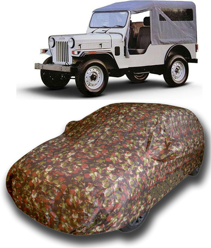 siddharth fashion Car Cover For Mahindra Jeep With Mirror Pockets