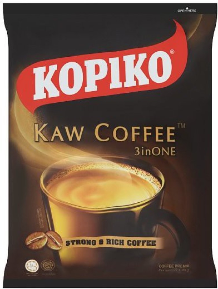 Carbs in Double Cups Kopiko 3 in 1 Coffee Mix, Original