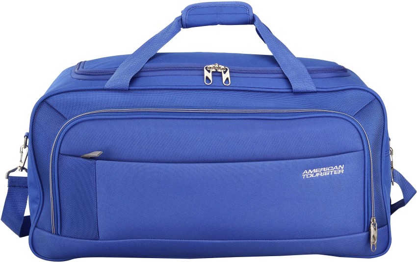 American tourister wheel best sale duffle bag 57cm blue