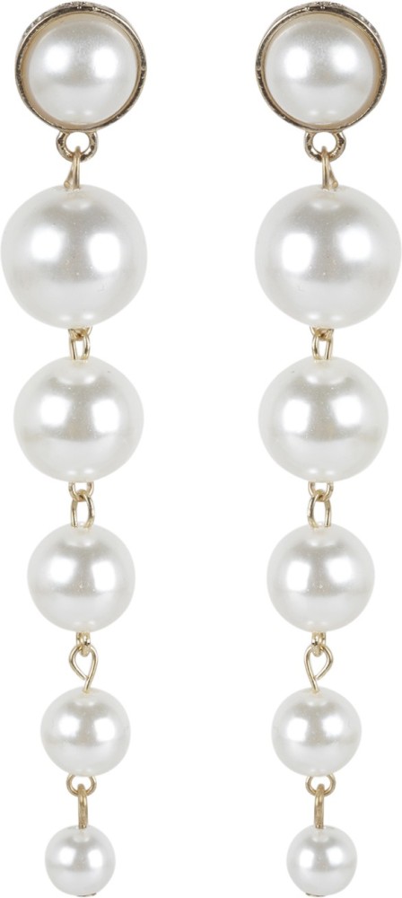 Pearl Drop Earrings  Varoshe Bespoke Jewellery