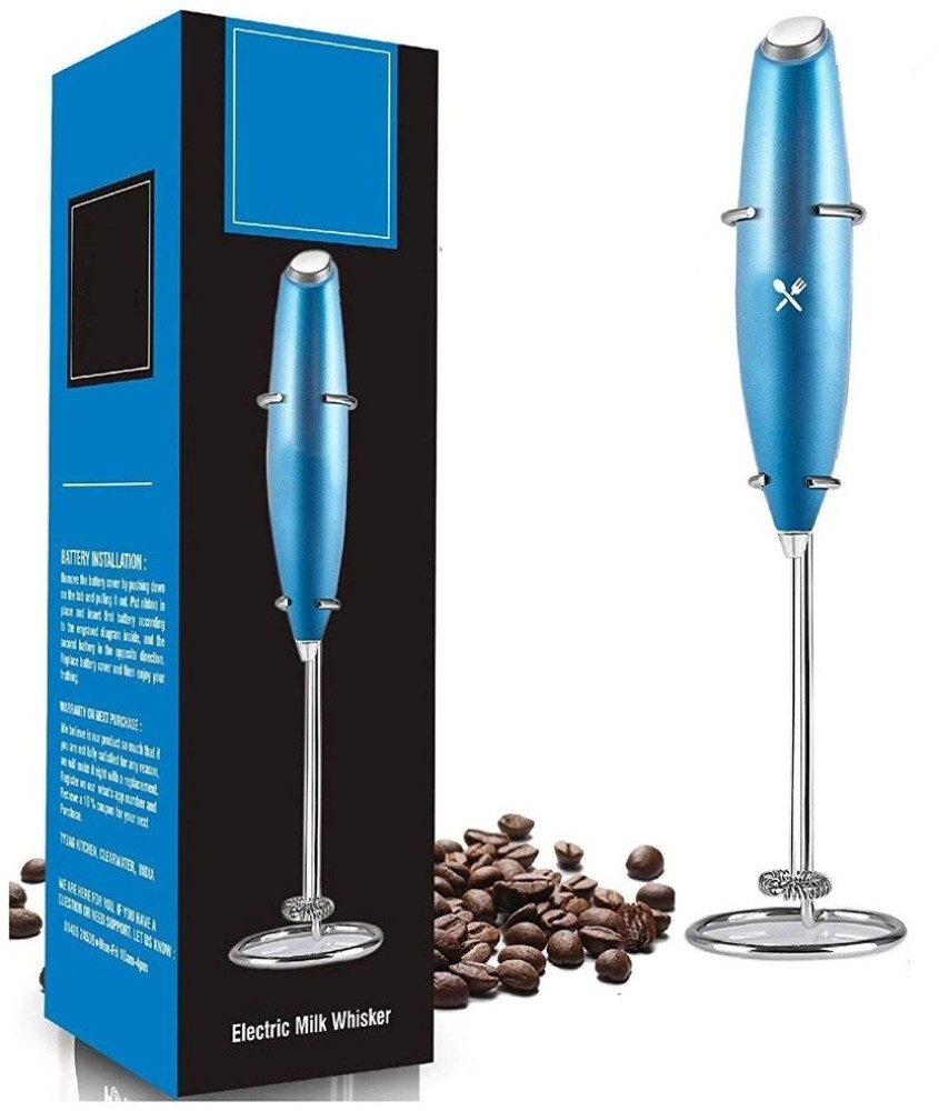 Milk Frother Handheld, Original Foam Maker for Lattes, Automatic Whisk Drink Mixer for Coffee, Mini Electric Foamer Cappuccino, Macchiato, Hot