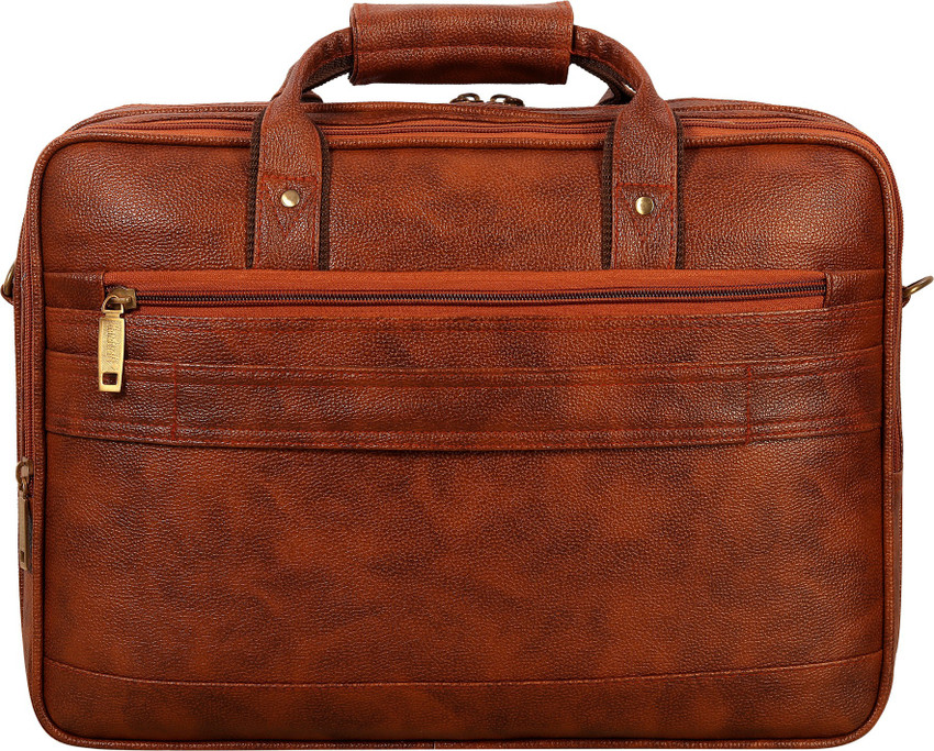 Hard Craft Vegan Leather 15.6 inch Large Size Large Briefcase For Men