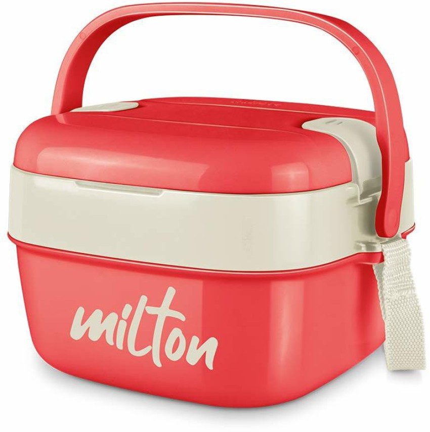 Milton New Brunch Plastic Yellow Lunch Box Of 590 ML To Keep Food