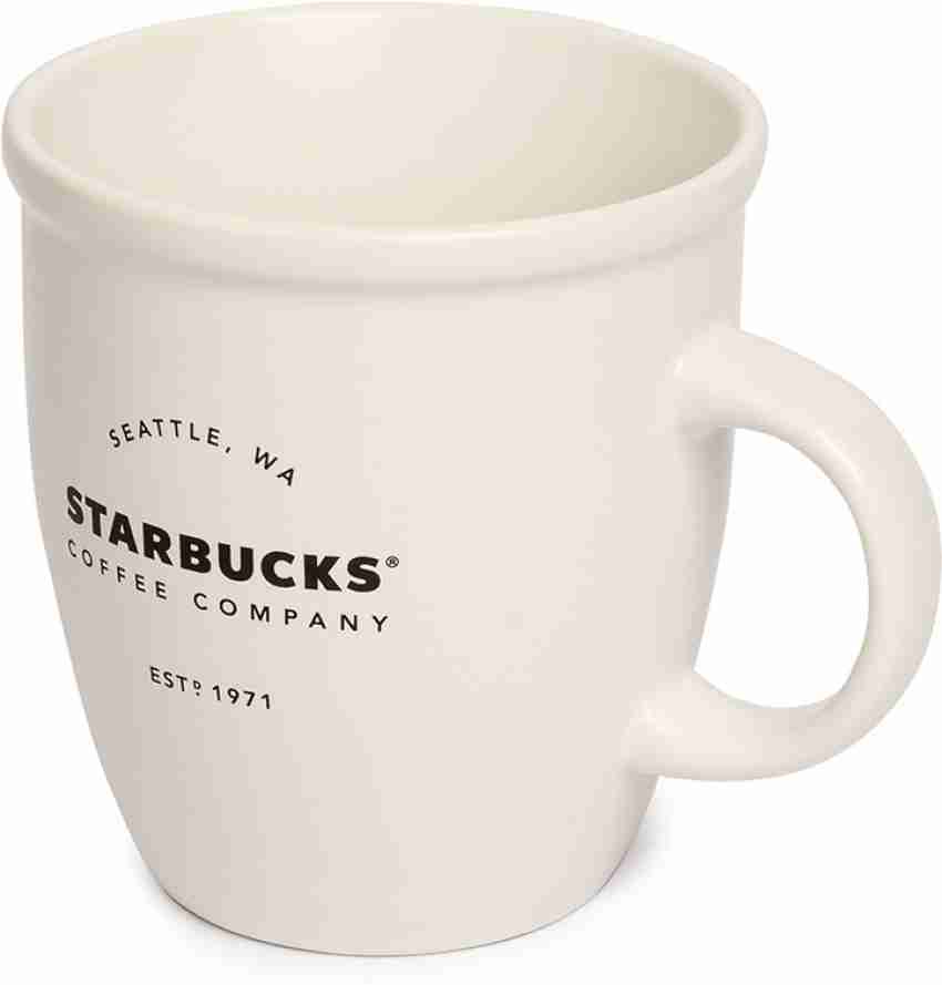 Starbucks Vintage Logo in White Bone China Coffee Mug