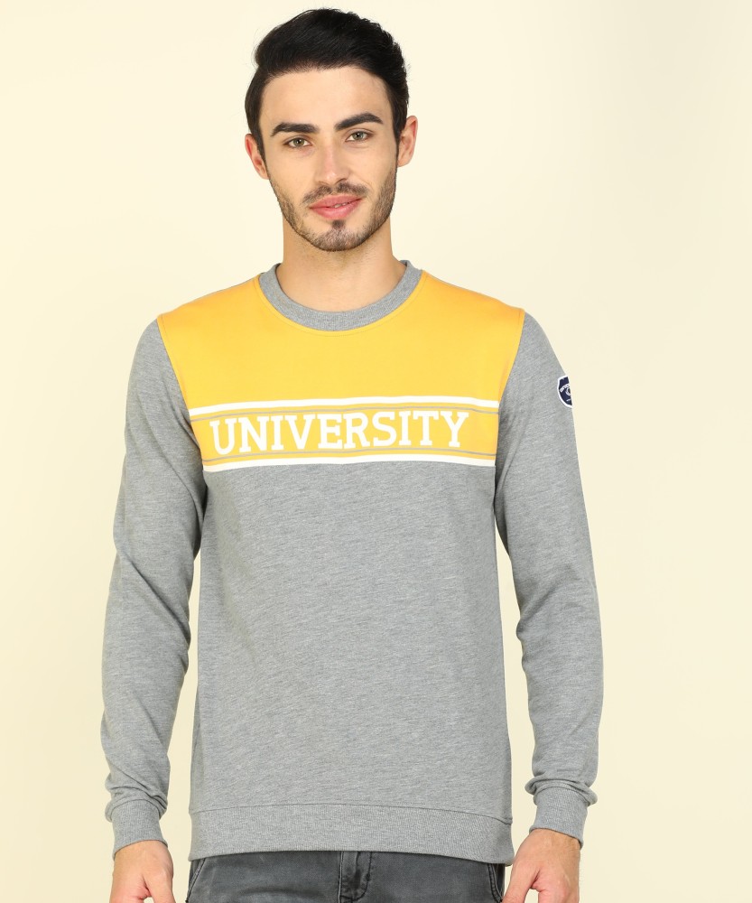 Peter England University Full Sleeve Printed Men Sweatshirt