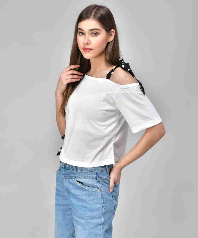 raabta Casual Printed Women White Black Top Buy raabta Casual Printed Women White Black Top Online at Best Prices in India Flipkart