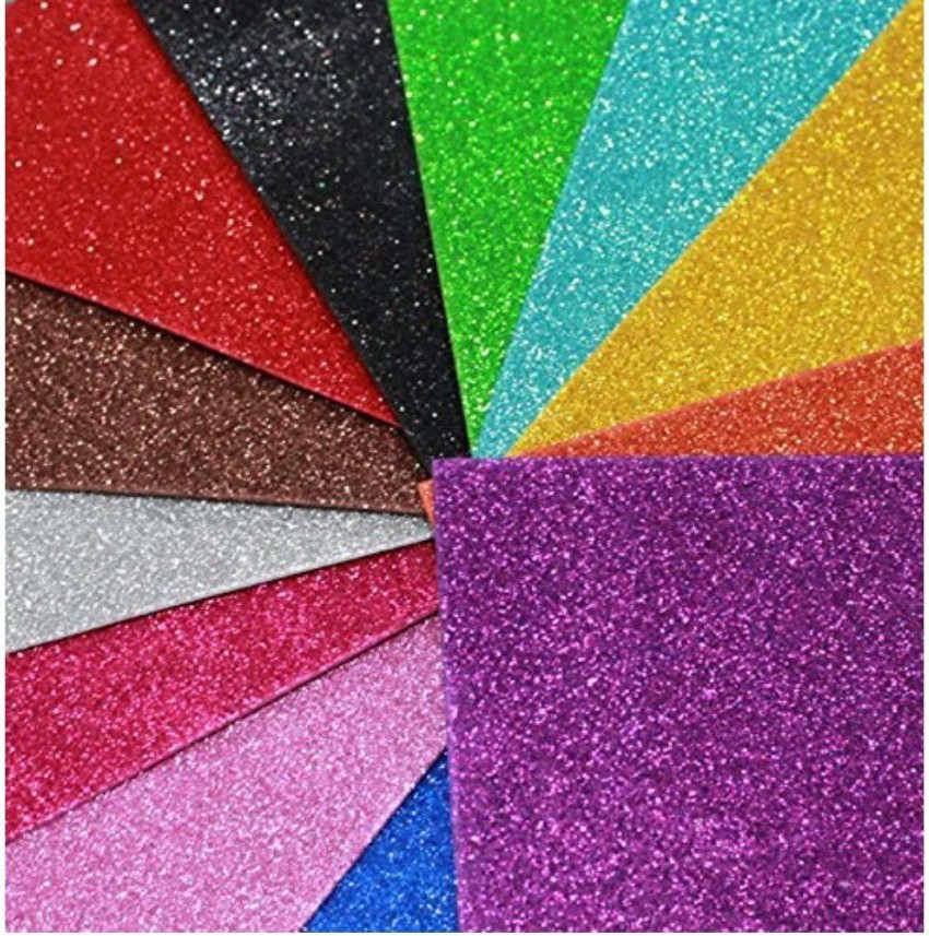 UNIXAA A4 Glitter Foam Sheet for Decoration, Art & Craft (10  Sheet 10 Different Color) - Glitter Sheet