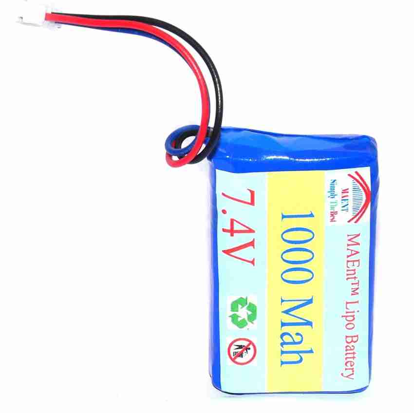 INVENTO 1Pcs 11.1V - 12V 1800mAh 55x65x18mm Lithium ion Li-ion 3.7V x 3  Cell Rechargeable Battery Pack for DIY