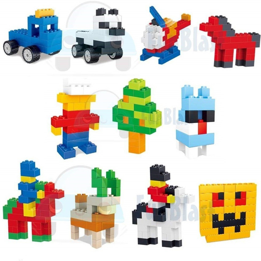 FunBlast DIY Building Blocks for Kids 450 Pcs Mini Blocks Mixed Shape DIY Construction Toys Multicolor DIY Building Blocks for Kids 450 Pcs Mini Blocks Mixed Shape DIY Construction Toys