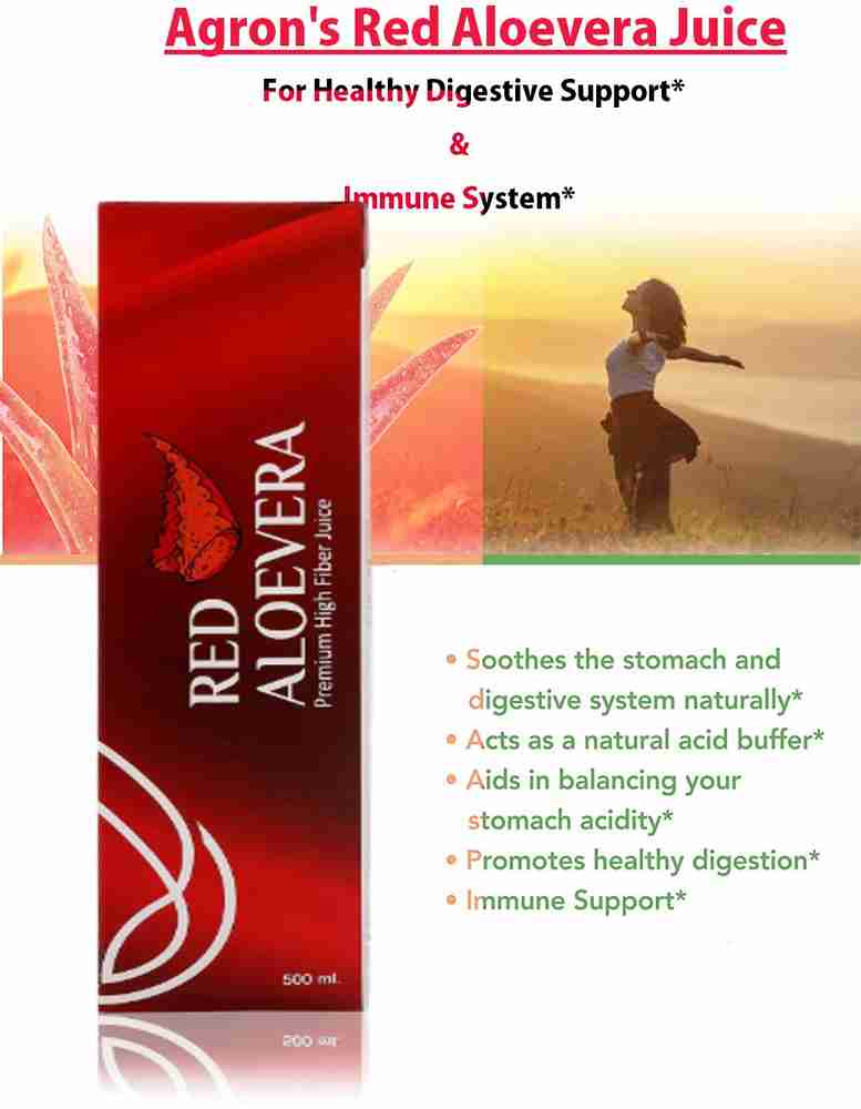 Agron Premium Red Aloevera Juice For Healthy Immune Digestive System Price in India Buy Agron Premium Red Aloevera Juice For Healthy Immune Digestive System online at Flipkart