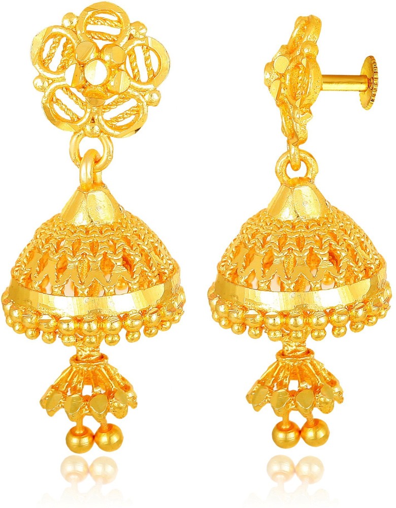 Flipkartcom  Buy anadi sales Golden square earrings Crystal Metal Jhumki  Earring Online at Best Prices in India