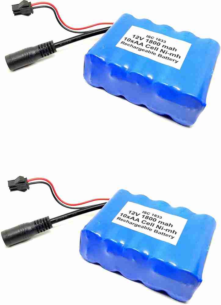 INVENTO 12V 1800 mAh Polymer Ni-mh Rechargeable 10 AA Cell Battery