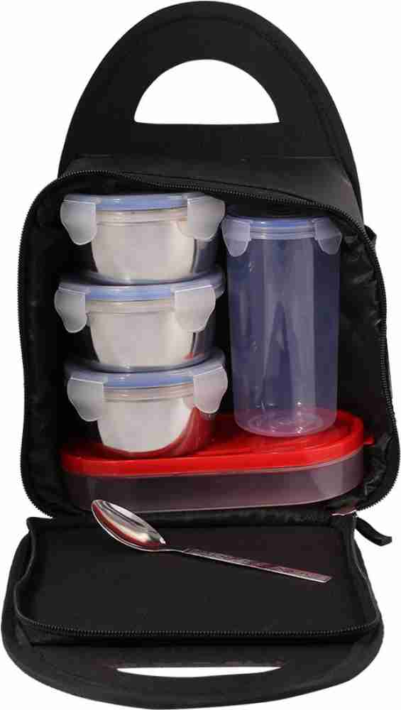 Topware NI-LNHB-Black 4 Containers Lunch Box (1 L) 4  Containers Lunch Box 