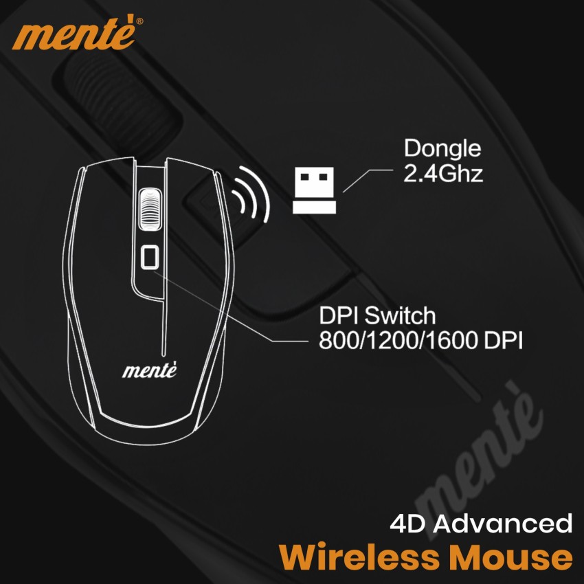 Mente me'-WM10 Wireless Optical Gaming Mouse - Mente 