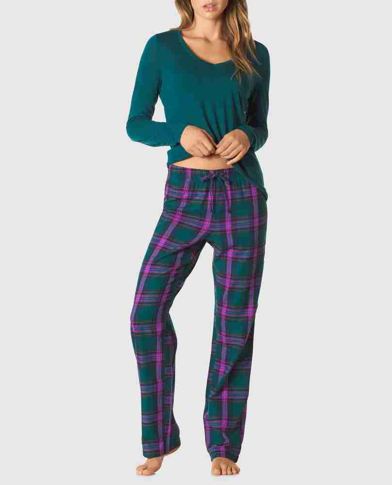 La Senza Women Checkered Green Top Pyjama Set Price in India Buy La Senza Women Checkered Green Top Pyjama Set at Flipkart Top Pyjama Set