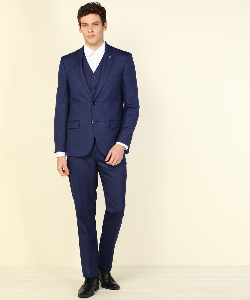 ARROW Three Piece Suit Self Design Men Suit