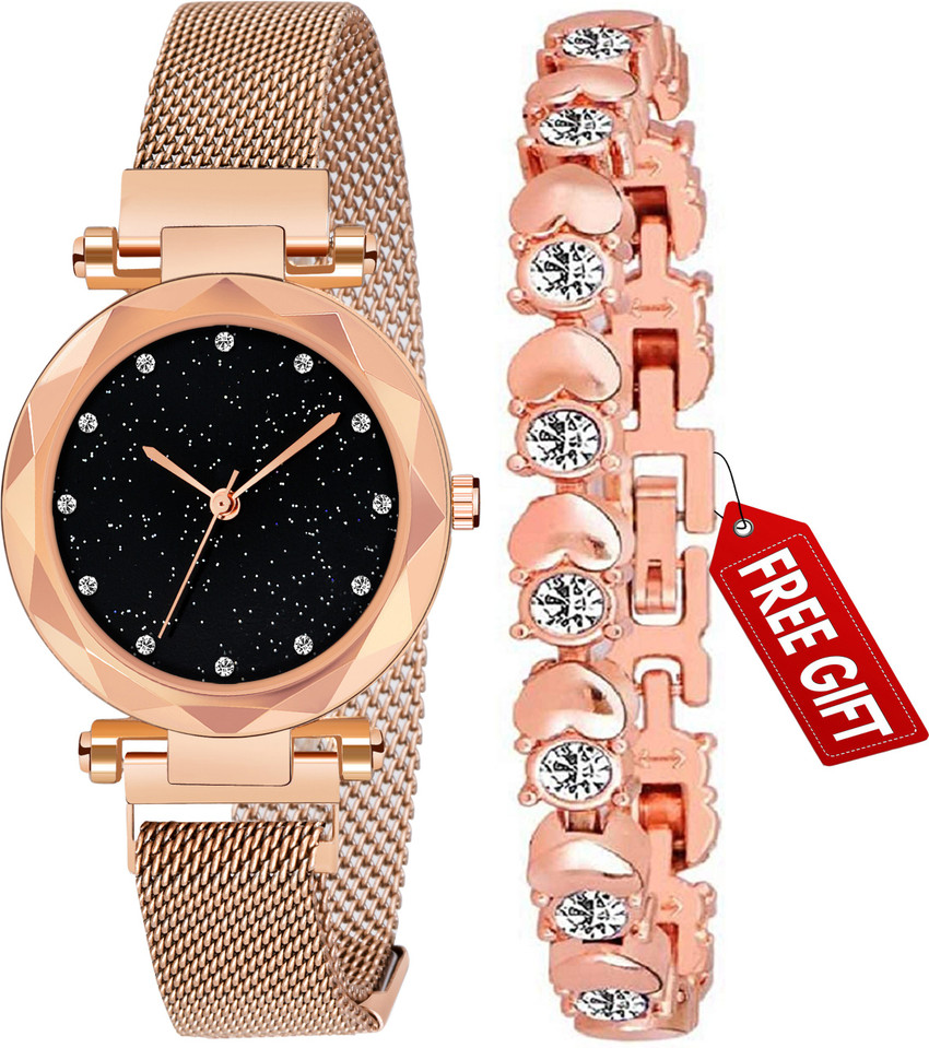 Miss Perfect Analog Watch For Women Buy Miss Perfect Analog Watch For Women DIMOND DIAL MAGNET STRAP WITH SILVER TWO BRACLERT FOR WOMEN Analog Watch Online at Best Prices