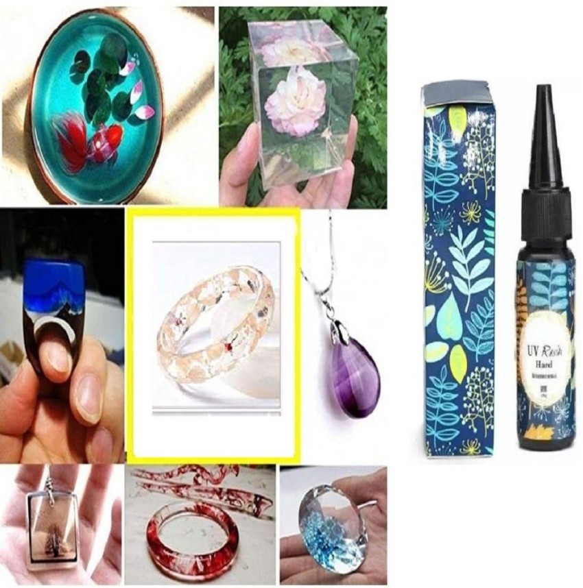 Hard UV Resin Glue Crystal Clear Ultraviolet Curing Epoxy Resin Jewelry  Making