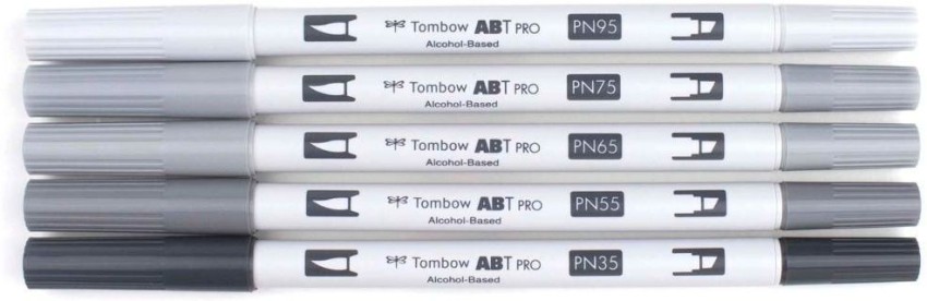 ABT PRO Alcohol-Based Art Markers, Blue Tones, 5-Pack