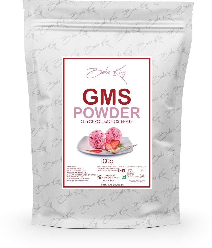 Farm4u Combo of CMC Powder and GMS Powder CMC and GMS for Making Soft,  Smooth and Creamy Ice Creams & Instant Cake Premix 100gm Each