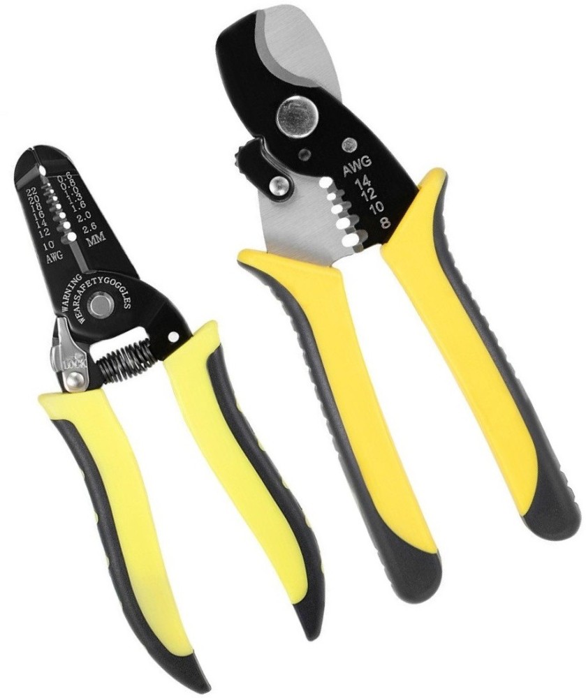 Corslet 2 Pcs Wire Stripper and Cutter Multi-Function Hand Tool  Professional Handle Design, Multipurpose Cable Used for Cutting, Crimping,  Stripping Heavy Duty Heavy Duty Wire Cutter Price in India - Buy Corslet