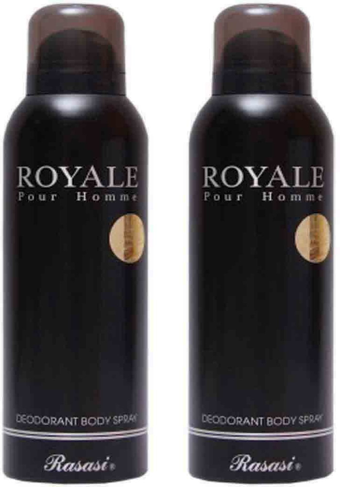 RASASI Royale Pour Homme Deo Spray Set of 2 SX Body Mist For